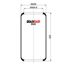 Пневмоподушка Granning RL9908 (BLACKTECH)