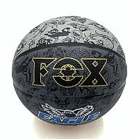 Мяч баскетбольный Fox ball №7 NE-BAS-1027, черно-серый
