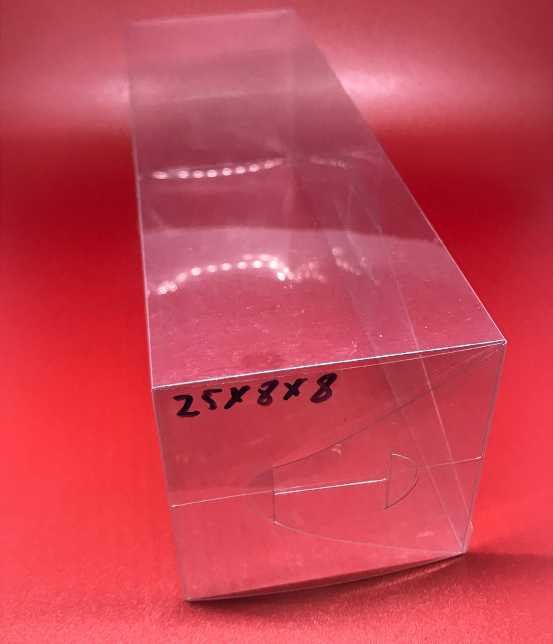 Коробки прозрачные сборные пластиковые 25 х 8 х 8 см 200 мкр 50 шт - фото 1 - id-p508357172