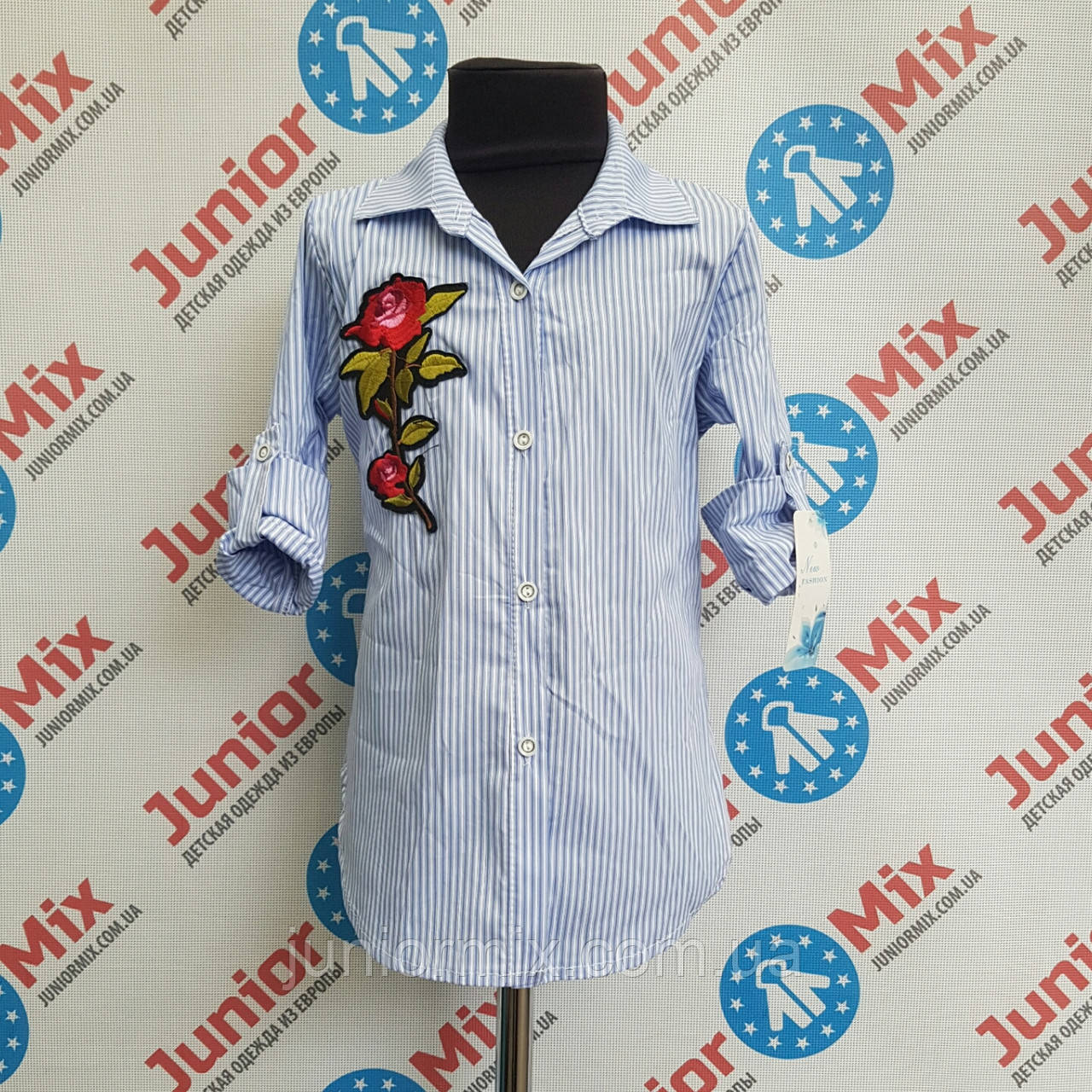 Сорочка на дівчинку в дрібну смужку Fashion