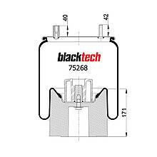 Пневмоподушках Granning Meritor RML75268CP9 (BLACKTECH)