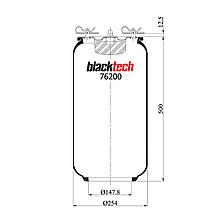Пневмоподушках Scania RML76200 (BLACKTECH)