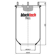 Пневмоподушках RML7921 (BLACKTECH)