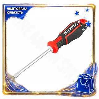 DM Отвертка Intertool SL6 спецификация 2.2 100 мм Storm профессиональная викрутка для СТО и мастерских SPE|LZ