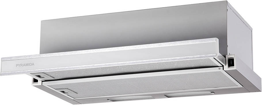Вбудовувані витяжки Pyramida TL 60 glass inox/white, фото 2