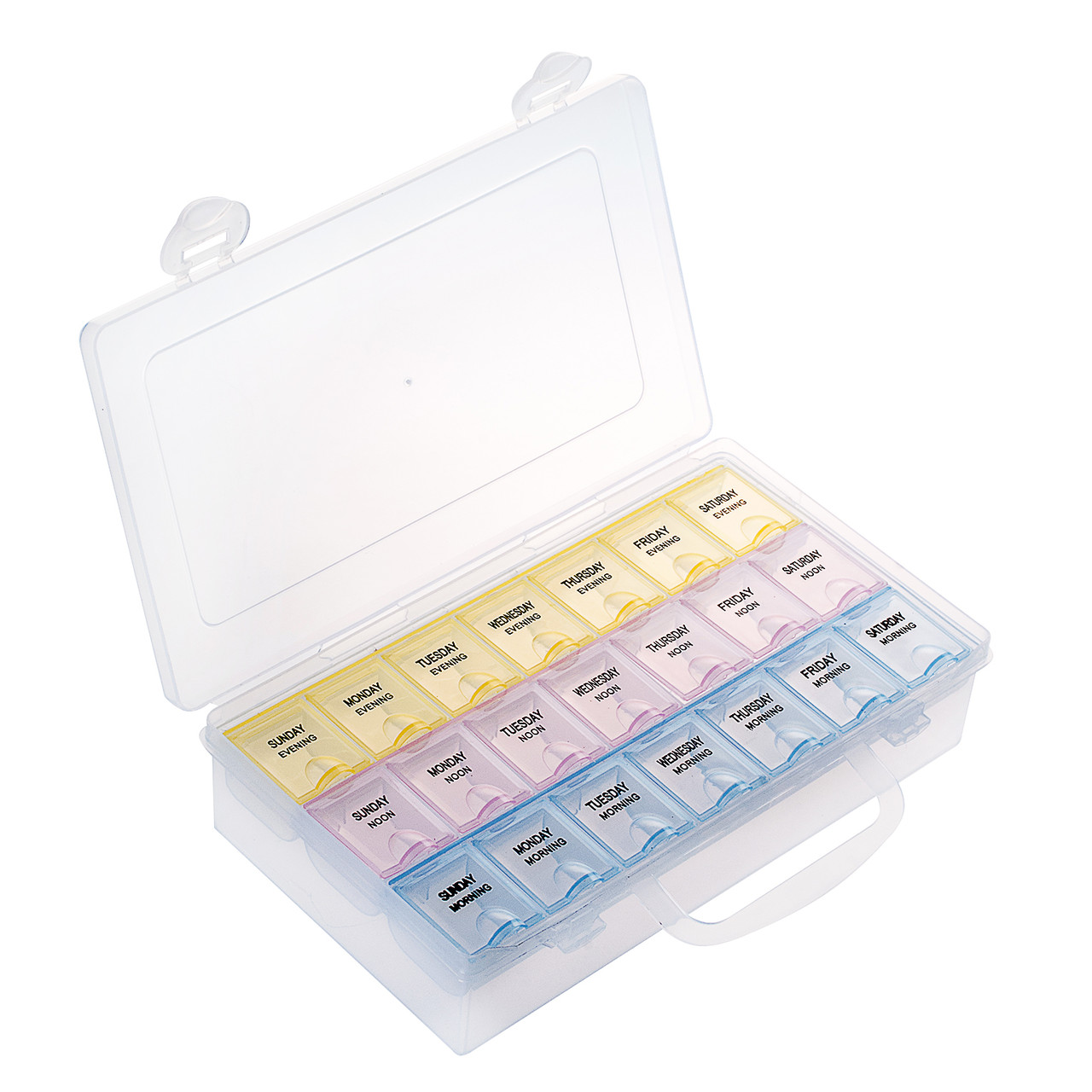 Контейнер великий на 21 відділення, з ручкою