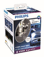 Лампа светодиодная Philips H4 LED 12/24V 6200K / X-Treme Ultinon LED - на 150% больше света на дороге