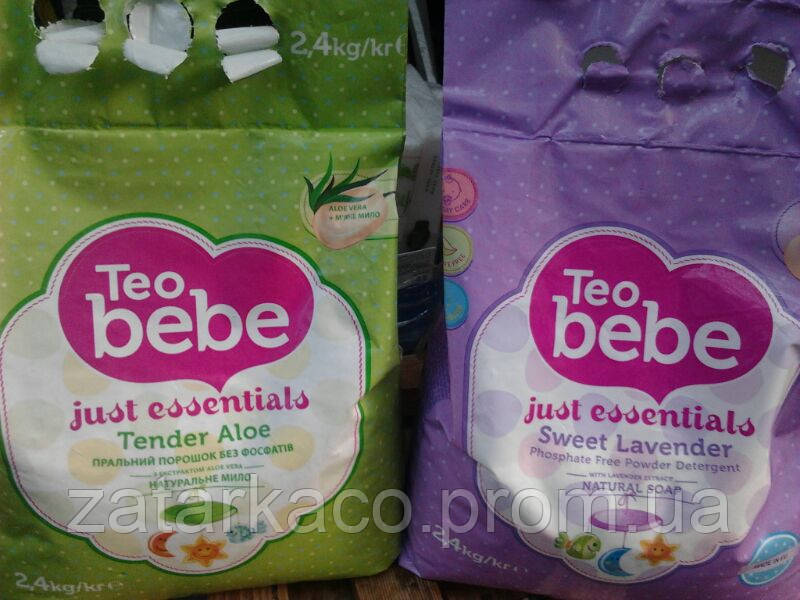 Дитячий пральний порошок Teo Bebe 2,4 кг, Болгарія