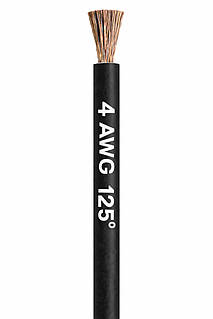 Термостойкий кабель 4 AWG 125 °C 3000V/TS/OD9.1 (изоляция — шитый полиэтилен) AR.E-UL3817