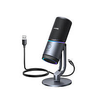 Настольный микрофон UGREEN CM769 RGB 24-bit/96kHz Темно-серый