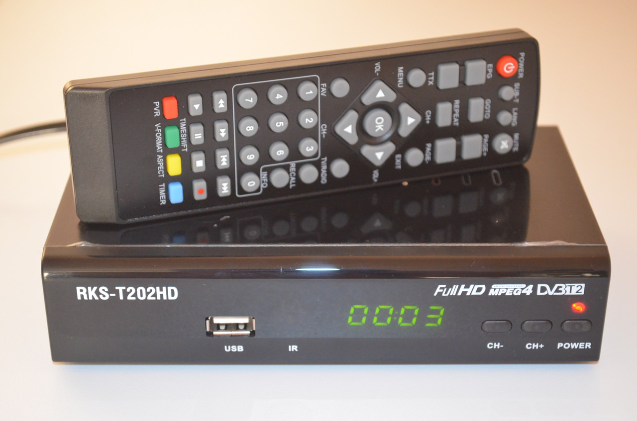  ROKS RKS-T202HD AC3 Dolby Digital - DVB-T2 Тюнер Т2