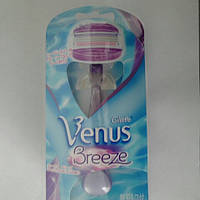 Станок женский для бритья Gillette Venus Breeze + 1 картридж + держатель с присоской