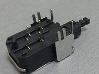 Кнопка Сетевая Черная 8A/128A250V~ AC250V 5A,4 ножки