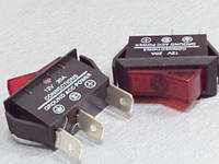 Перемикач ON-OFF (20A 12VDC) SPST 3P ASW-09D 12V RED