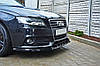 Спліттер Audi A4 B8 (07-11) елерон тюнінг обвіс (V1), фото 2