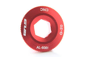 Болт GUB для затискача шатунів Shimaho Hollowtech, червоний