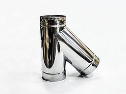 Трійник сендвіч 45 неірж 0.5 AISI 304 неірж 0.5 AISI 430