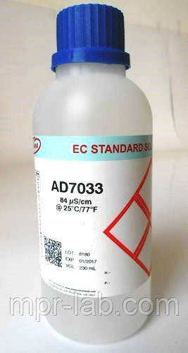 Калібрувальний розчин ADWA AD7033 для ЄС-84 метрів μs/CM, Угорщина, 230 ml