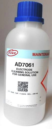 Розчин ADWA AD7061 для очищення електродів рН/ОВП/ЄС/TDS - метрів, 230 ml, Угорщина - фото 1 - id-p508722060