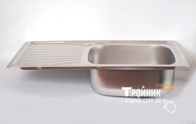 Кухонна мийка нержавіюча прямокутна