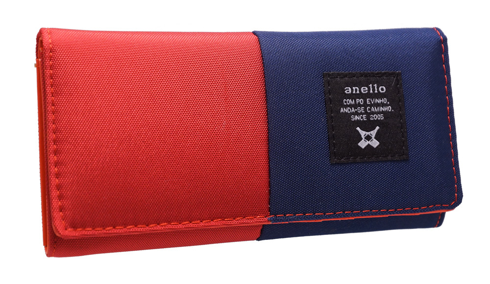 Модний жіночий гаманець 322 red/blue