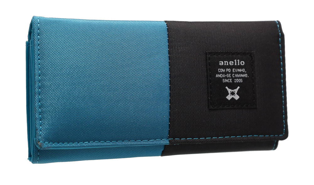 Модний жіночий гаманець 322 blue/black