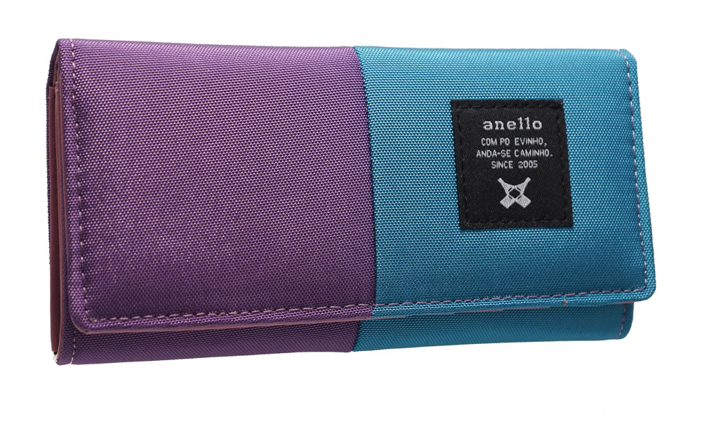 Модний жіночий гаманець 322 purple/blue