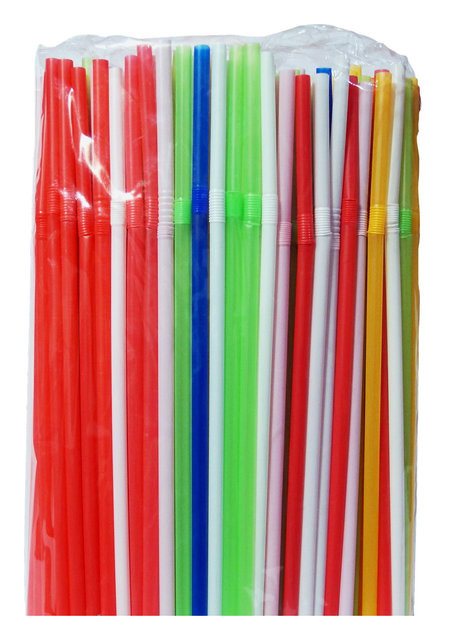 Трубочки для напоїв з вигином. В пак. 200 шт, фото 1