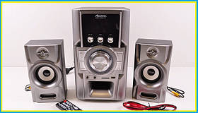 Колонки 2.1 саб + 2 сантеліти USB FM 601