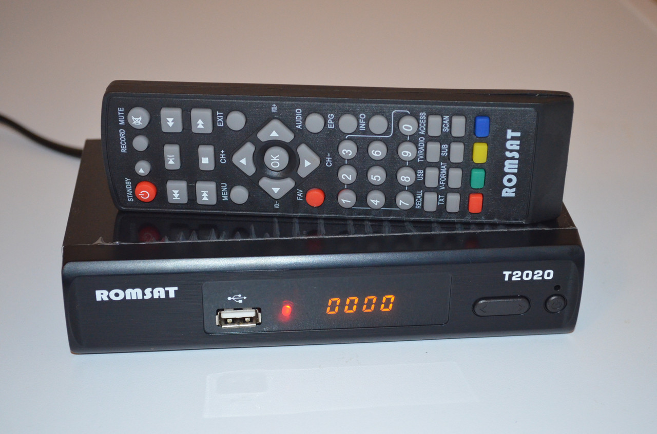 Romsat T2020 - DVB-T2 Тюнер Т2 - фото 1 - id-p405287593