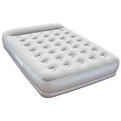 Велюрова ліжко Bestway (67459),203*152*38 см,з електро-насосом і підголовником