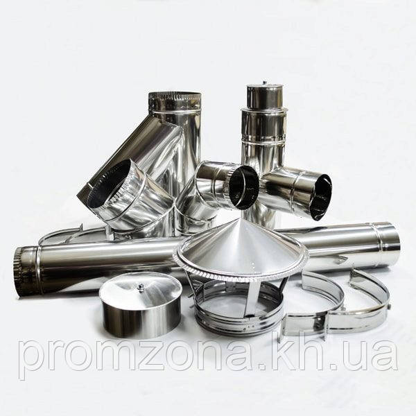 Коліно одностінне 45 неірж 1.0 AISI 321