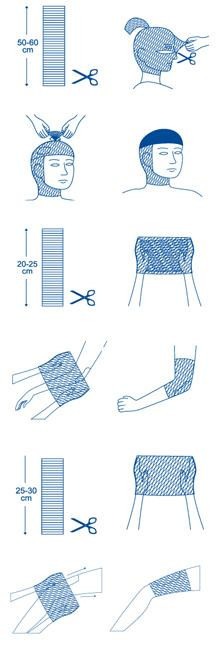 Elastic Tubular Band. Эластичный сетчатый трубчатый бинт на предплечье ...
