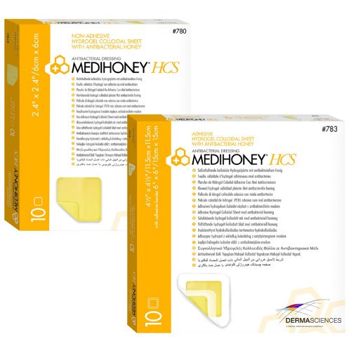 Medihoney HCS - Гидроколлоидная повязка с Антибактериальным Медом. Размер 11 х 11 см. - фото 2 - id-p508815878