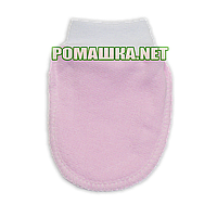 Теплі з начосом рукавиці р. 56-62 (царапки рукавички антицарапки) тканина ФУТЕР для новонародженого 3488