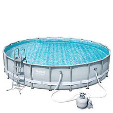 Bestway 56634 - круглий каркасний басейн Steel Power Frame 671х132 см, фото 3