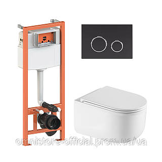 Готове рішення Qtap для ванної кімнати: підвісний унітаз Taurus Ultra Quiet 485×360×350 + комплект інсталяції