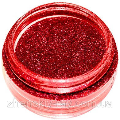 Пісок для декору нігтів (червоний), фото 2