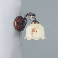 Бра RECCAGNI ANGELO A 2255/1 solid brass/wood