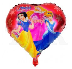 Фольгований повітряна куля серце принцеси дісней 45 см