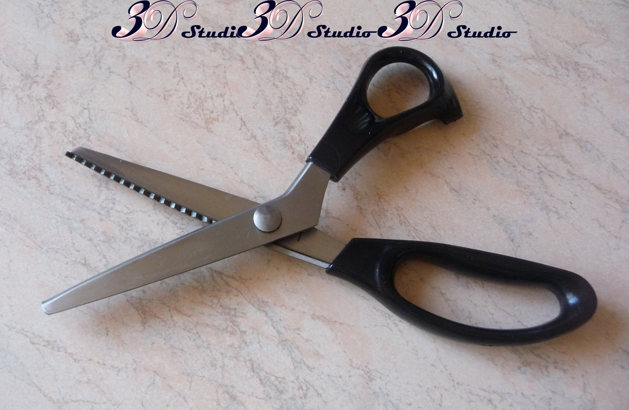 Ножницы Зиг-заг Зубчик для ткани 3 мм - фото 1 - id-p508974340