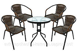 Комплект садових меблів BISTRO 4 стільці + столик
