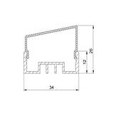 Лінза трапеція для профілю T серії, фото 5