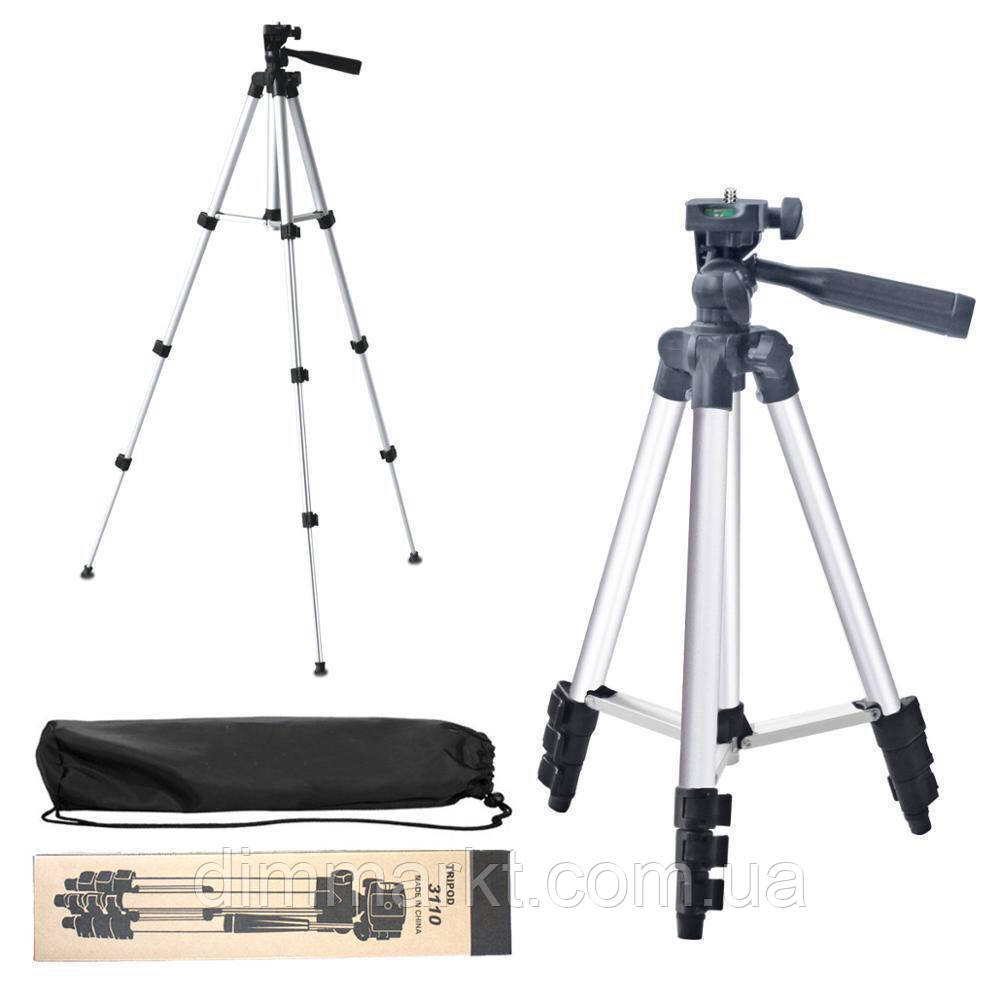 Штатив для камери та телефону 3110 Тринога для фотоапарата Трипод Tripod, фото 1
