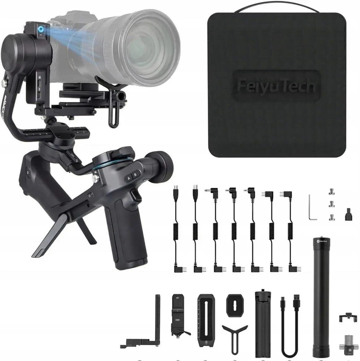 Тримач камери Gimbal ręczny FEIYUTECH Scorp 2 Kit do aparatów VDSLR, фото 1