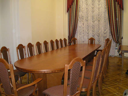 Стілець з підлокітниками для вітальні / їдальні / кухні в класичному стилі  Елегант РКБ-Меблі,  колір на вибір, фото 2
