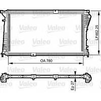 Радиатор охлаждения двигателя на Renault Trafic 2,5dCi (146 л.с.) с 2006... Valeo (Франция), VAL734931