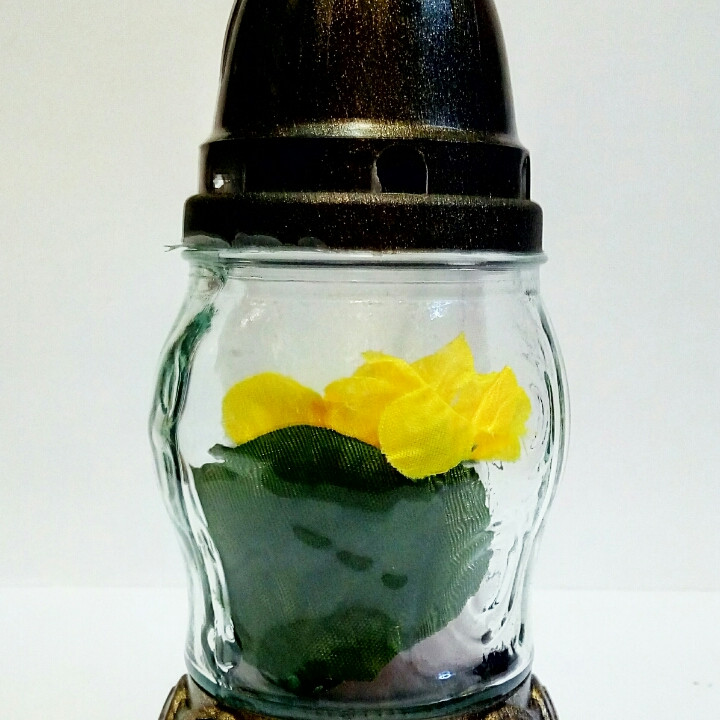 Лампадка стекло, цветок - фото 1 - id-p509122853