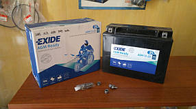 Акумулятор для мотоцикла гелевий EXIDE SLA12-23 = AGM12-23 21Ah 205x86x162