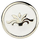 Ручка Bosetti Marella D 24177.01.030 нікель полірований І біла емаль, фото 2